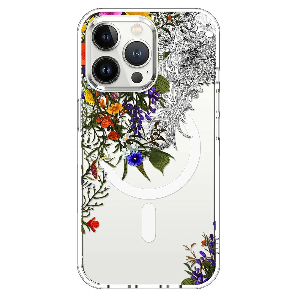 Spring Meadow Phone Case - iPhone 13 Pro Case Clear With MagSafe