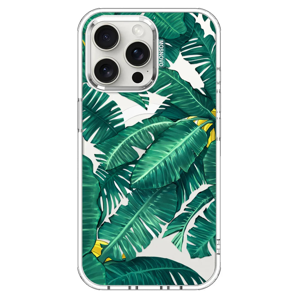 Banana Leaf Phone Case - iPhone 15 Pro Max Case Clear With MagSafe