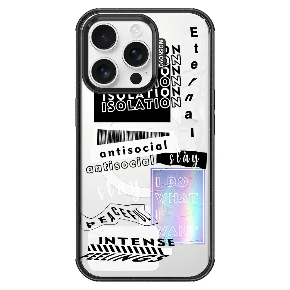 Slay Phone Case - iPhone 16 Pro Case Clear Black ShockStone With MagSafe