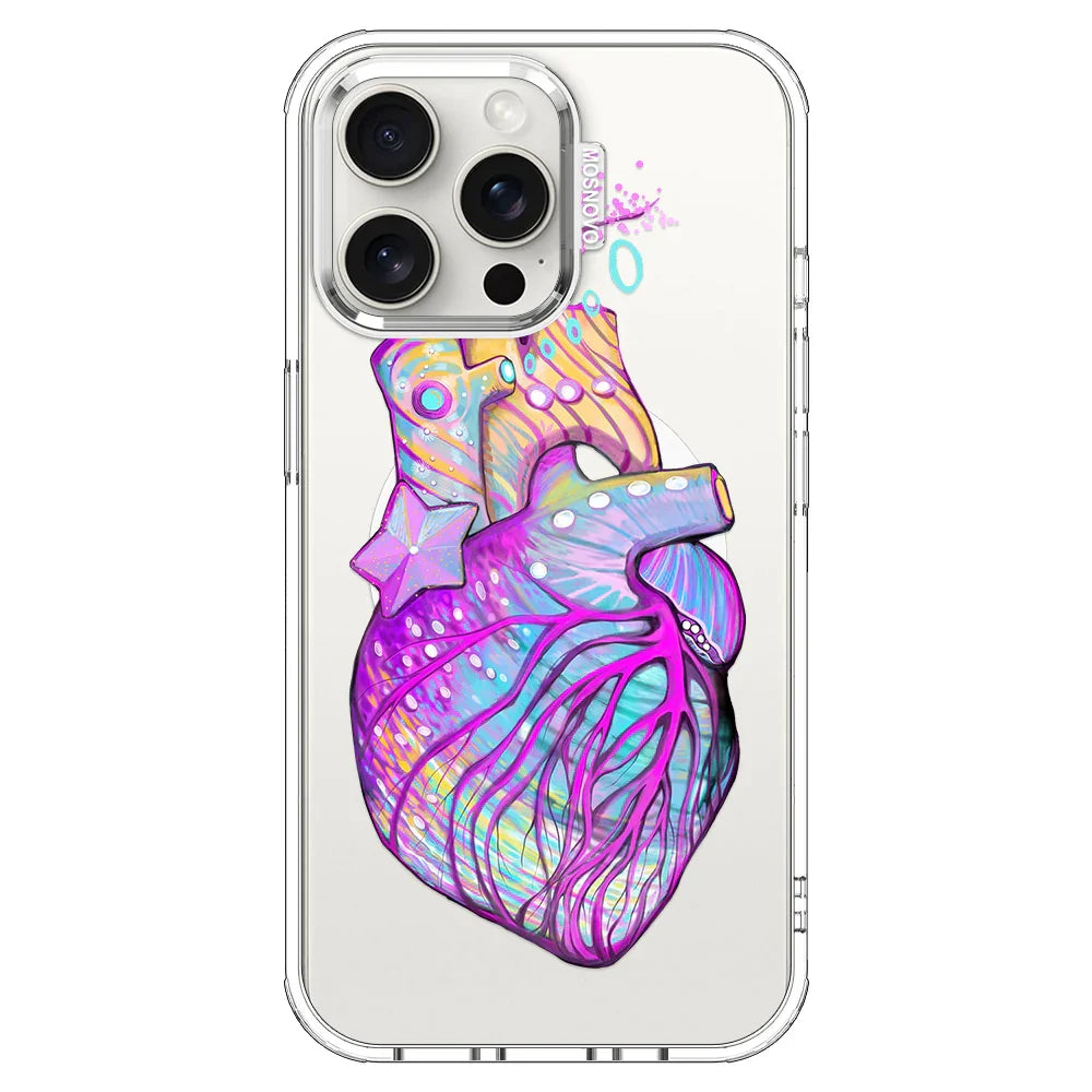 Art of Heart Phone Case - iPhone 15 Pro Max Case Clear With MagSafe