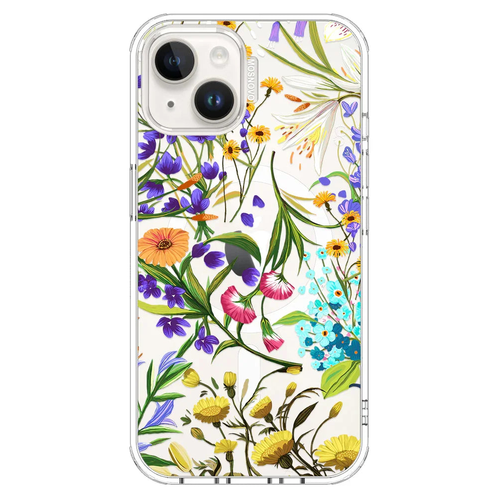 Summer Flower Holidays Phone Case - iPhone 13 Case Clear With MagSafe