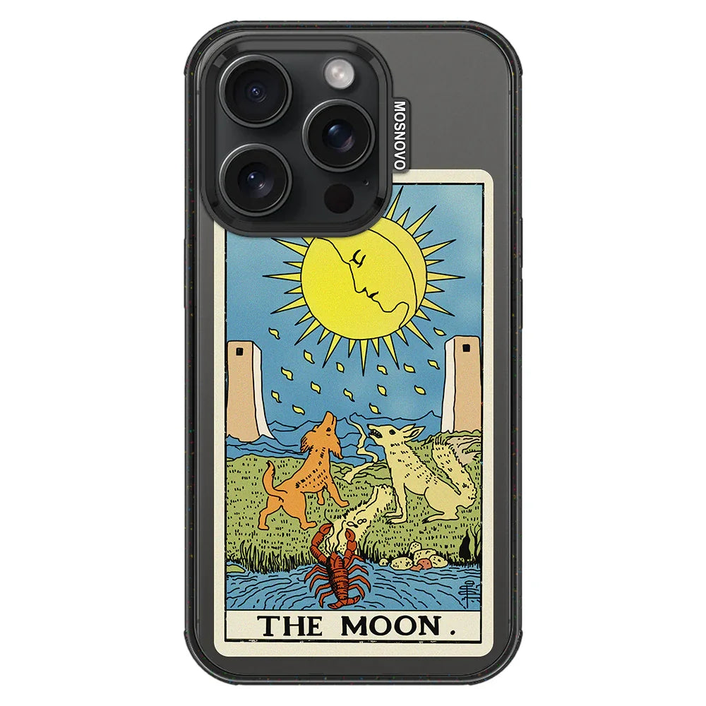 The Moon Phone Case - iPhone 15 Pro Case Clear Black ShockStone With MagSafe