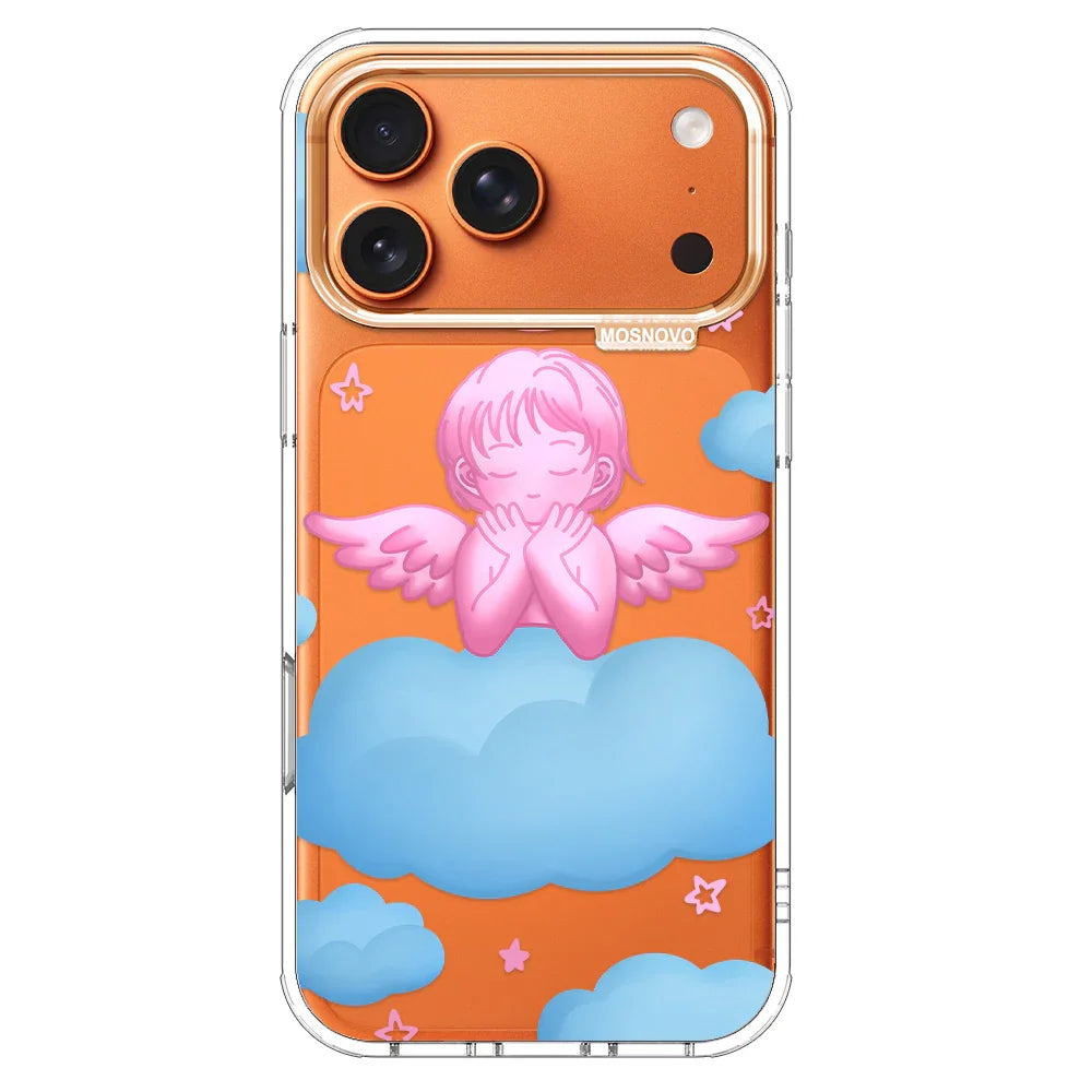 Pink Serenity Angel Phone Case - iPhone 17 Pro Max Case – MOSNOVO