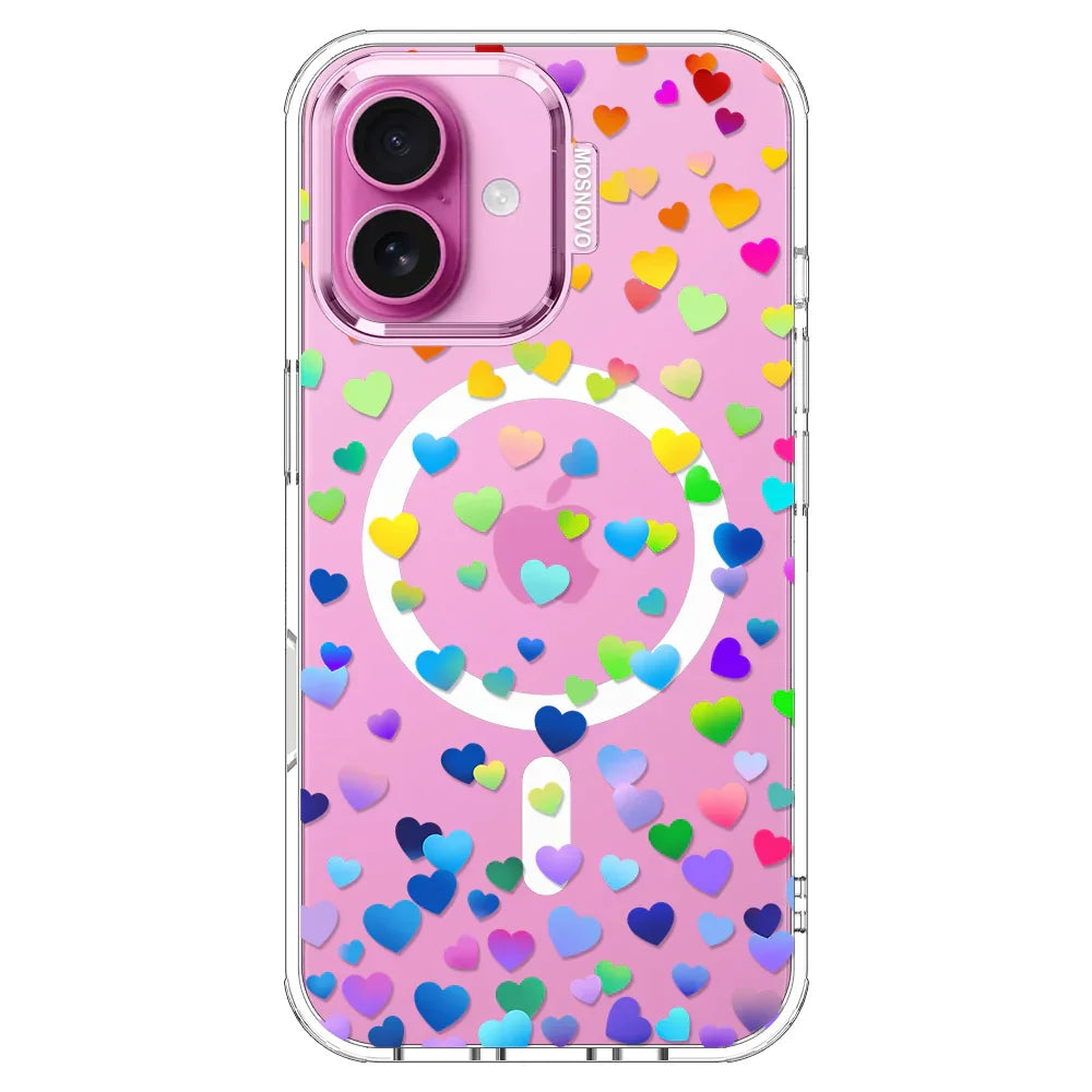 Love is Love Phone Case - iPhone 16 Plus Case Clear With MagSafe