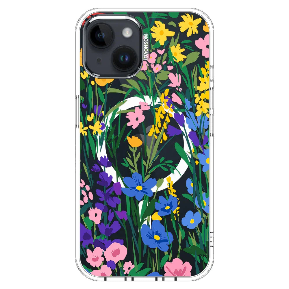 Spring Flower Phone Case - iPhone 13 Case Clear With MagSafe