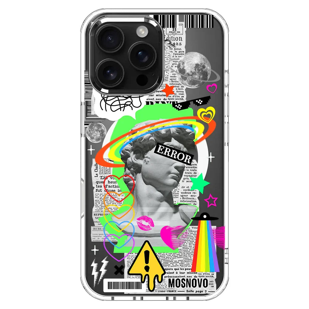 Error Statue Art Phone Case - iPhone 16 Pro Max Case Clear With MagSafe
