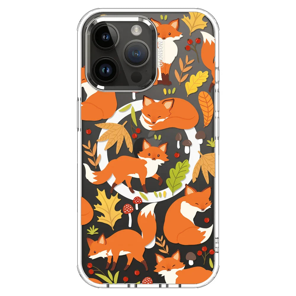 Autumn Fox Phone Case - iPhone 14 Pro Max Case Clear With MagSafe