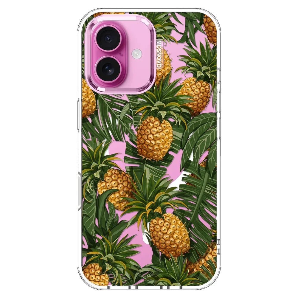 Pineapples Phone Case - iPhone 16 Case Clear With MagSafe