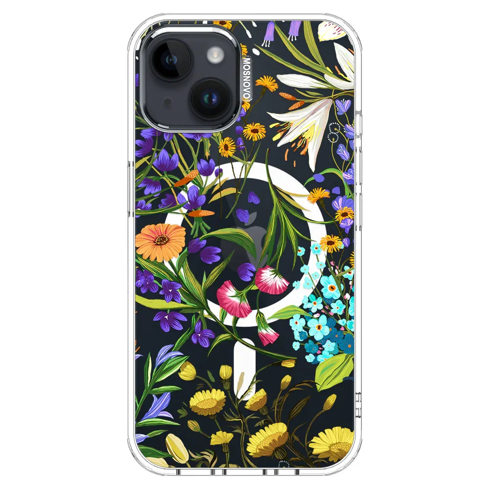 Summer Flower Holidays Phone Case - iPhone 13 Case Clear With MagSafe