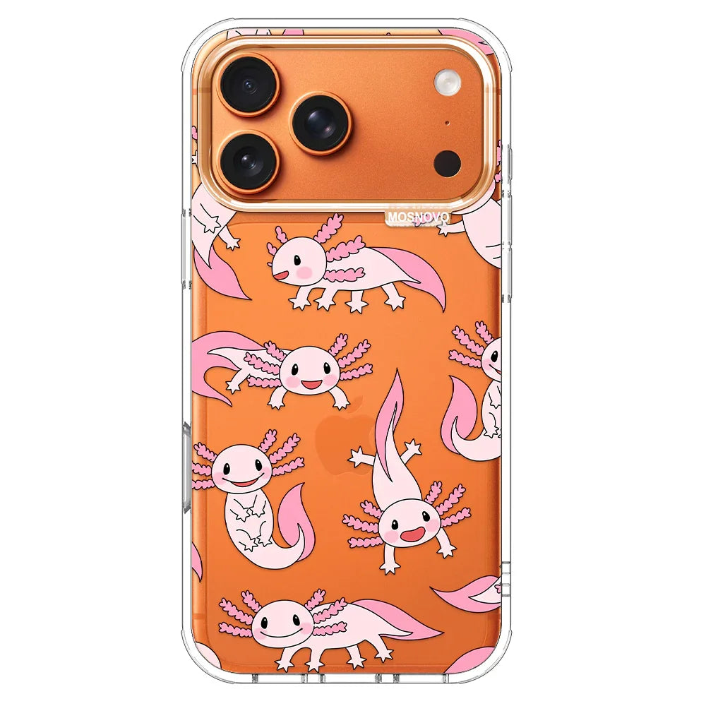 Pink Axolotl Phone Case - iPhone 17 Pro Max Case – MOSNOVO