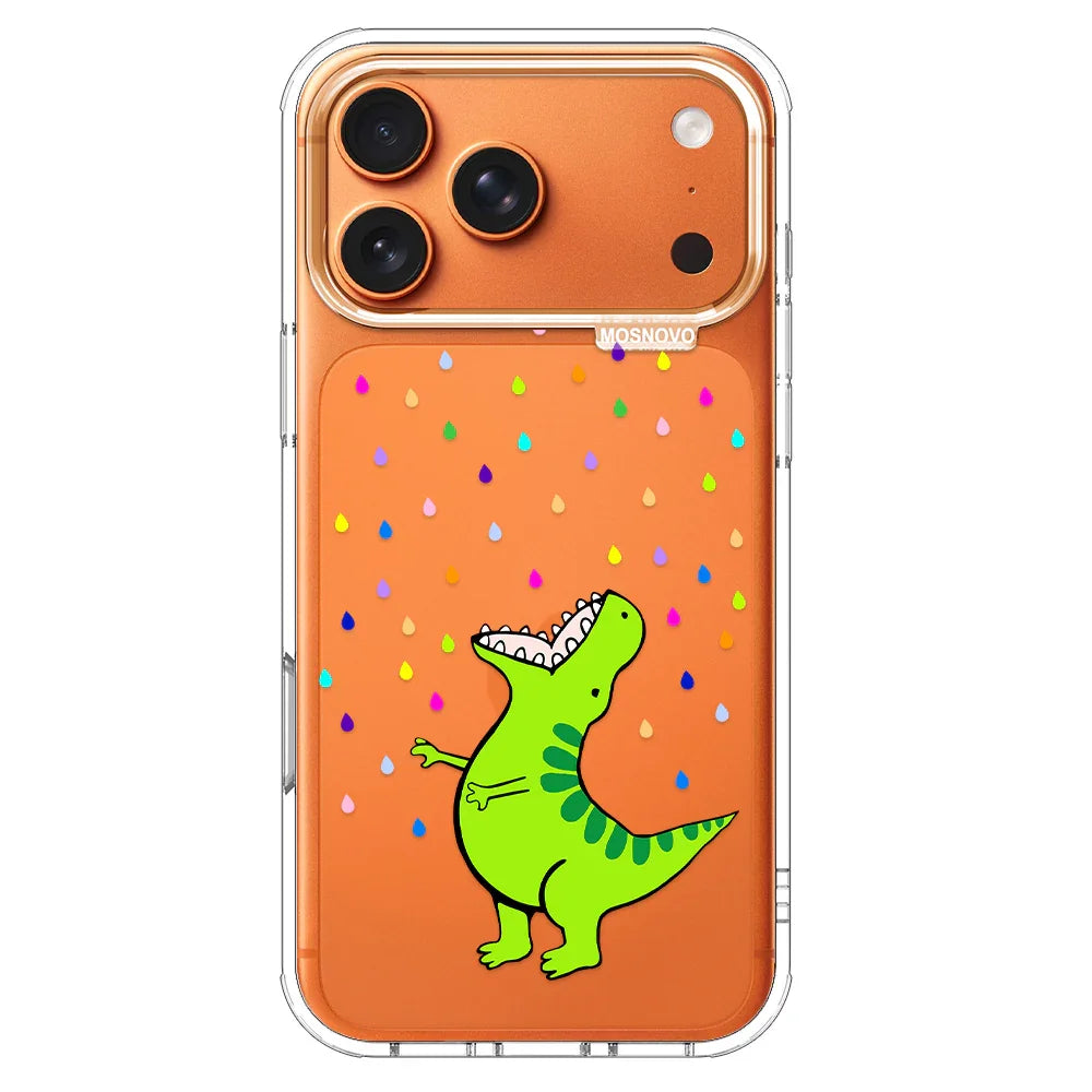 Rainbow Dinosaur Phone Case - iPhone 17 Pro Max Case – MOSNOVO