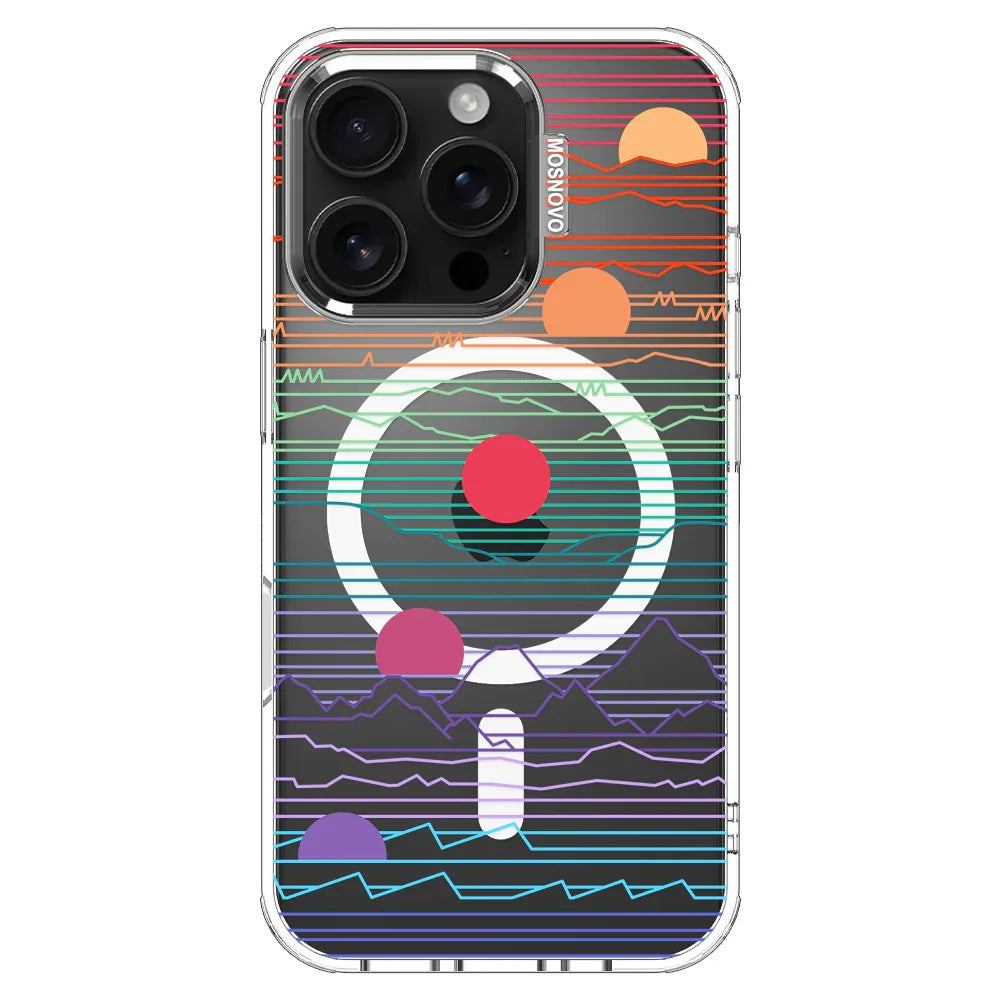 Sunrise and Sunset Phone Case - iPhone 16 Pro Case Clear With MagSafe