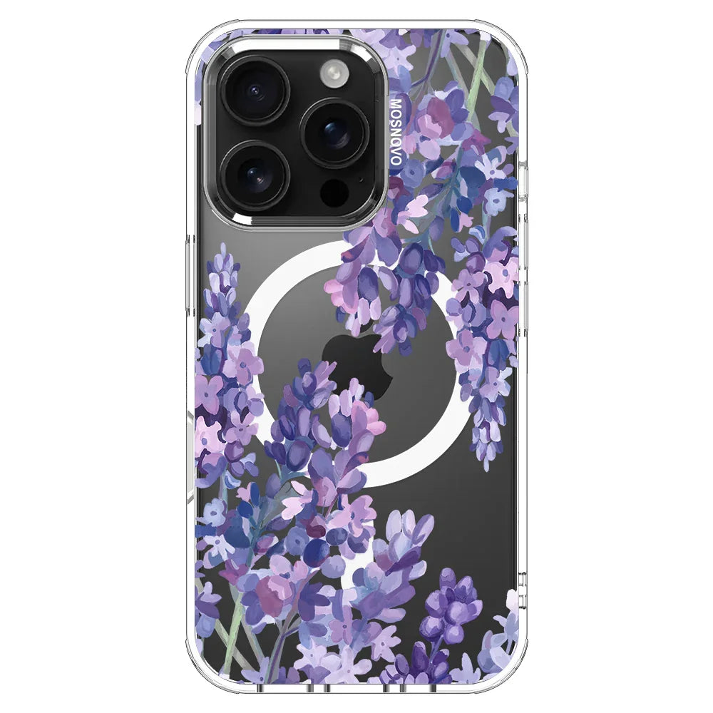 Lavender Phone Case - iPhone 16 Pro Case Clear With MagSafe