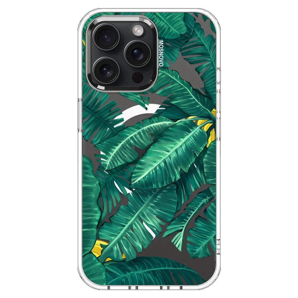 Banana Leaf Phone Case - iPhone 15 Pro Max Case Clear With MagSafe