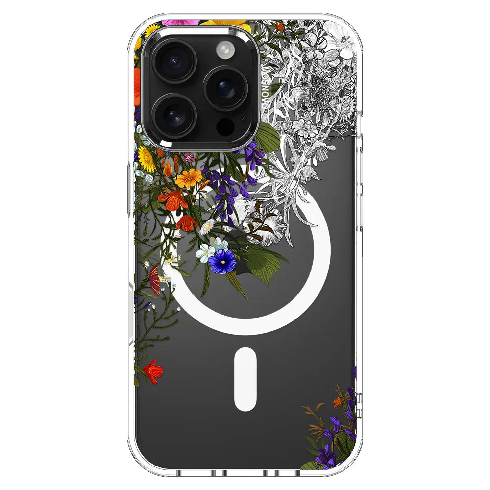Spring Meadow Phone Case - iPhone 16 Pro Max Case Clear With MagSafe