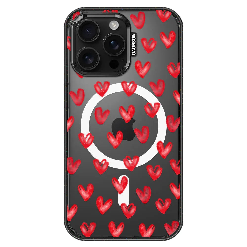 Cute Little Hearts Phone Case - iPhone 16 Pro Max Case – MOSNOVO