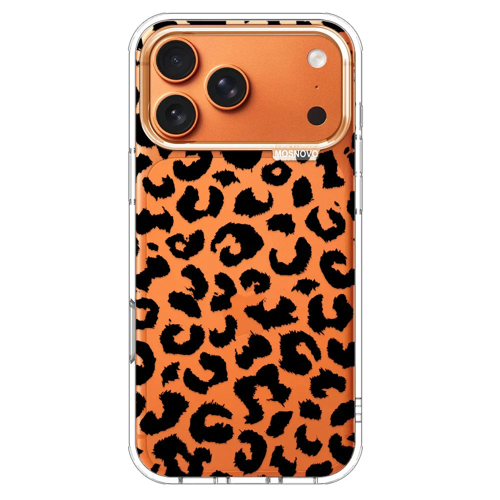 Black Leopard Print Phone Case - iPhone 17 Pro Max Case – MOSNOVO