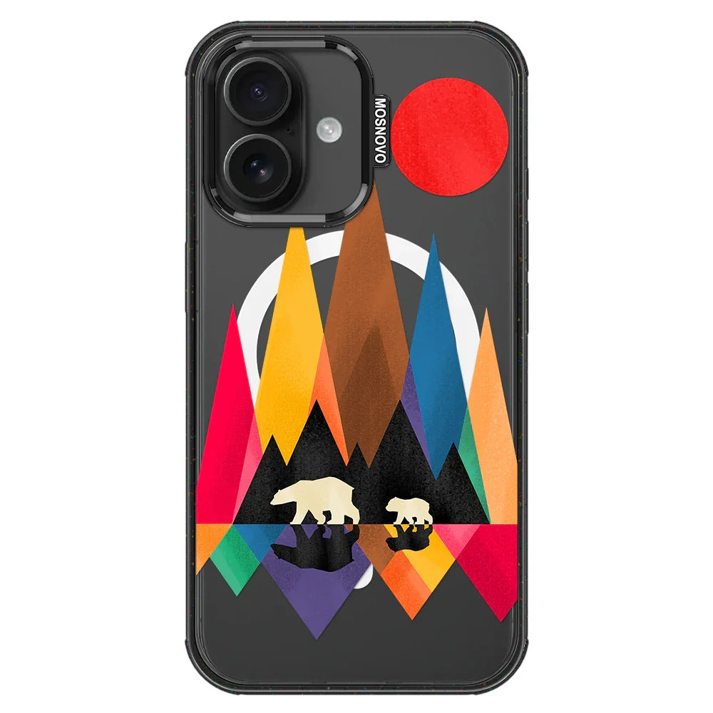 Mama Bear Phone Case - iPhone 16 Plus Case Clear Black ShockStone With MagSafe