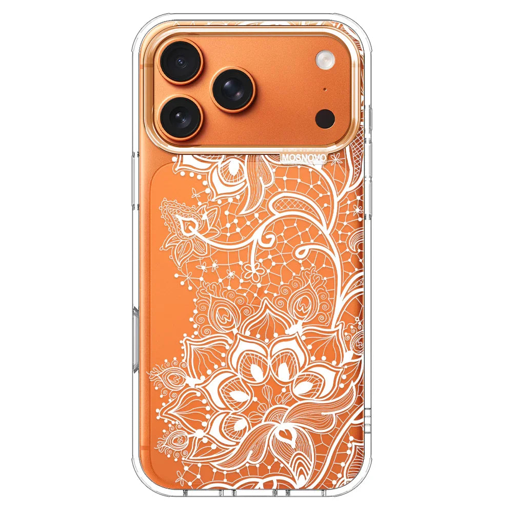White Lotus Henna Phone Case - iPhone 17 Pro Max Case White Lotus Henna Phone Case - iPhone 17 Pro Max Case