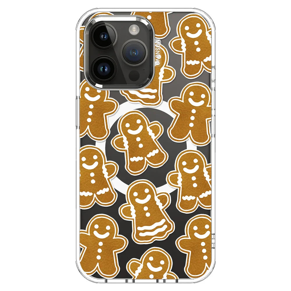 Ginger Breadman Phone Case - iPhone 14 Pro Max Case Clear With MagSafe