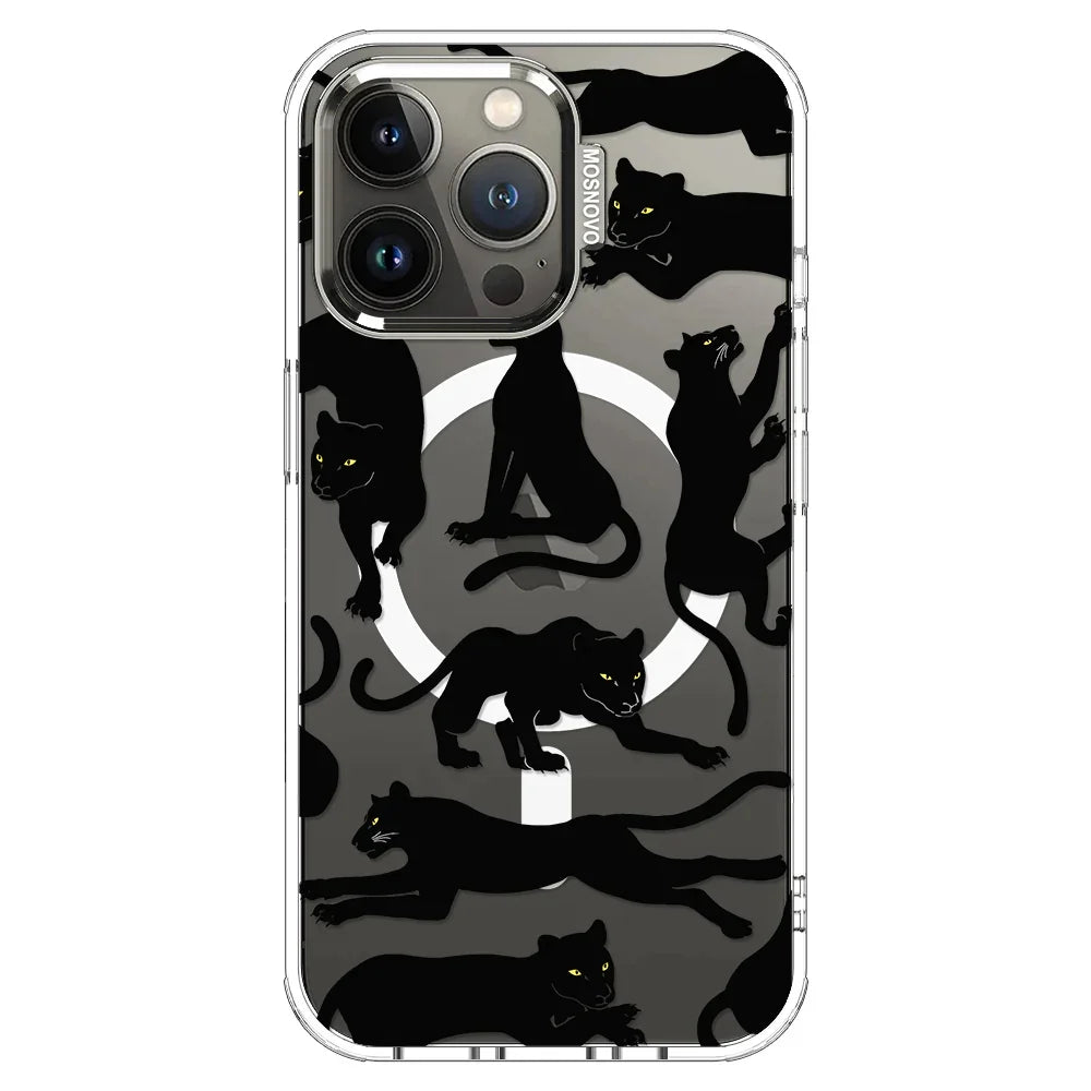 Black Panther Phone Case - iPhone 13 Pro Case Clear With MagSafe