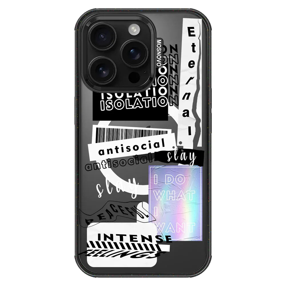 Slay Phone Case - iPhone 16 Pro Case Clear Black ShockStone With MagSafe