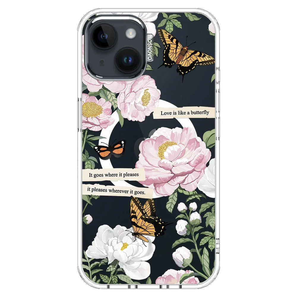 Bloom Phone Case - iPhone 14 Case Clear With MagSafe