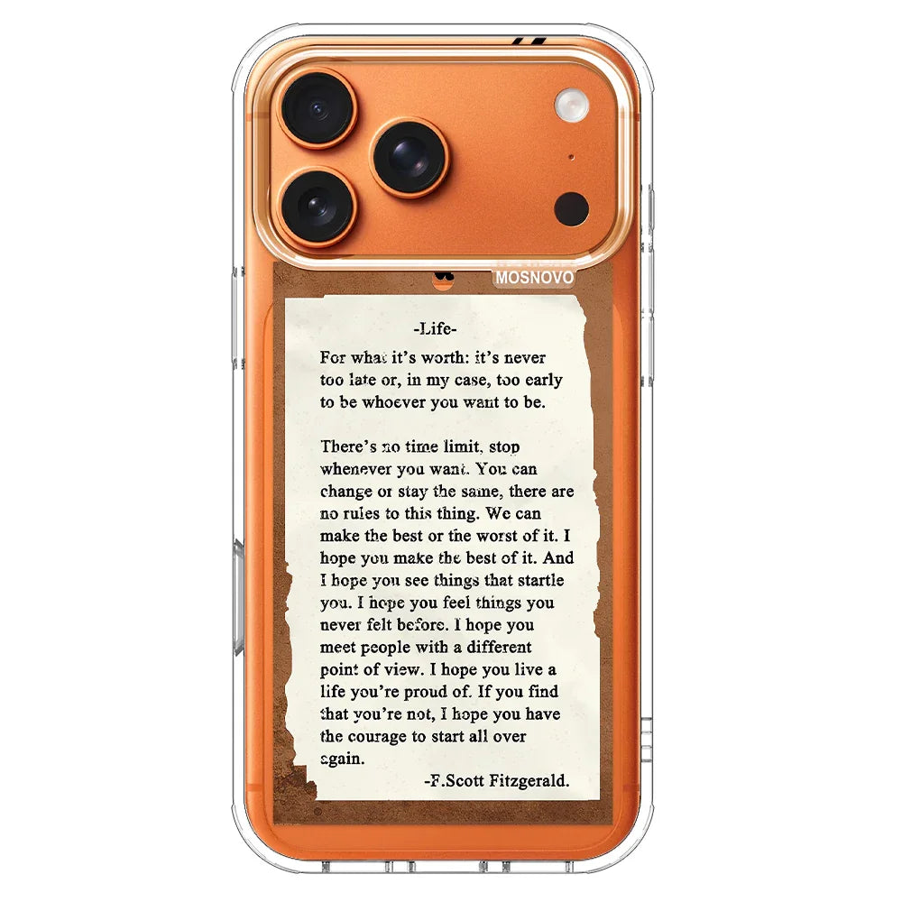 Life Quote Phone Case - iPhone 17 Pro Max Case