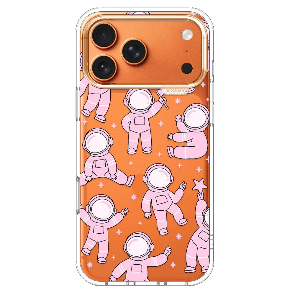 Pink Astronaut Phone Case - iPhone 17 Pro Max Case – MOSNOVO