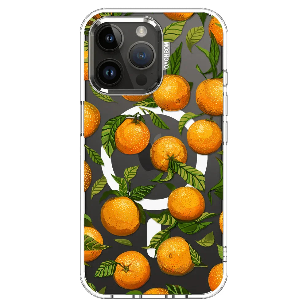 Tangerine Phone Case - iPhone 14 Pro Max Case Clear With MagSafe