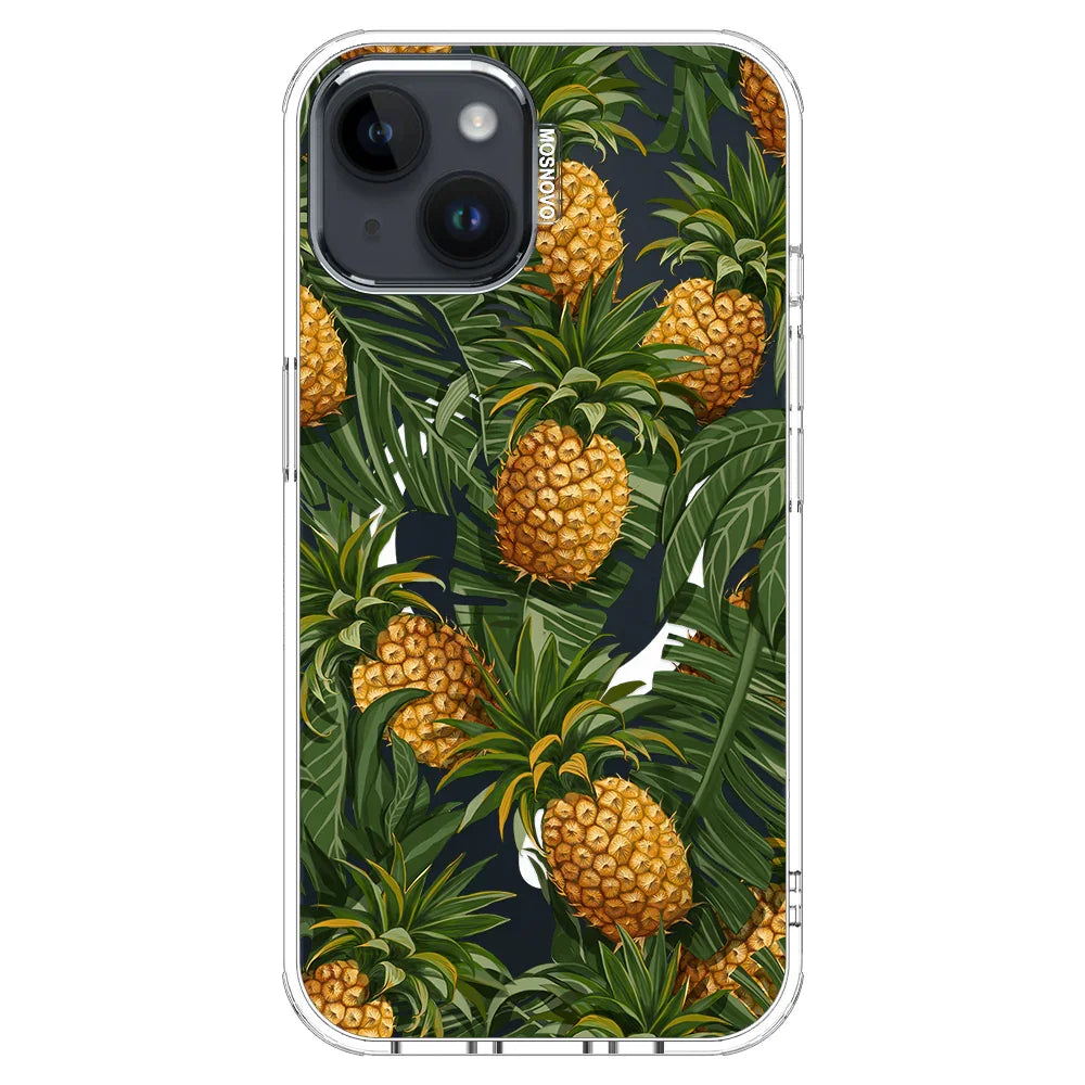 Pineapples Phone Case - iPhone 13 Case Clear With MagSafe