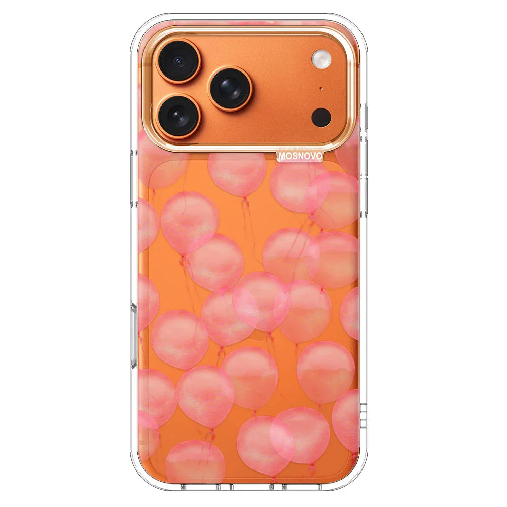 BALLON iPhone 17 Pro Max ケース ピンク Pink Ballons Phone Case - iPhone 17 Pro Max Case – MOSNOVO