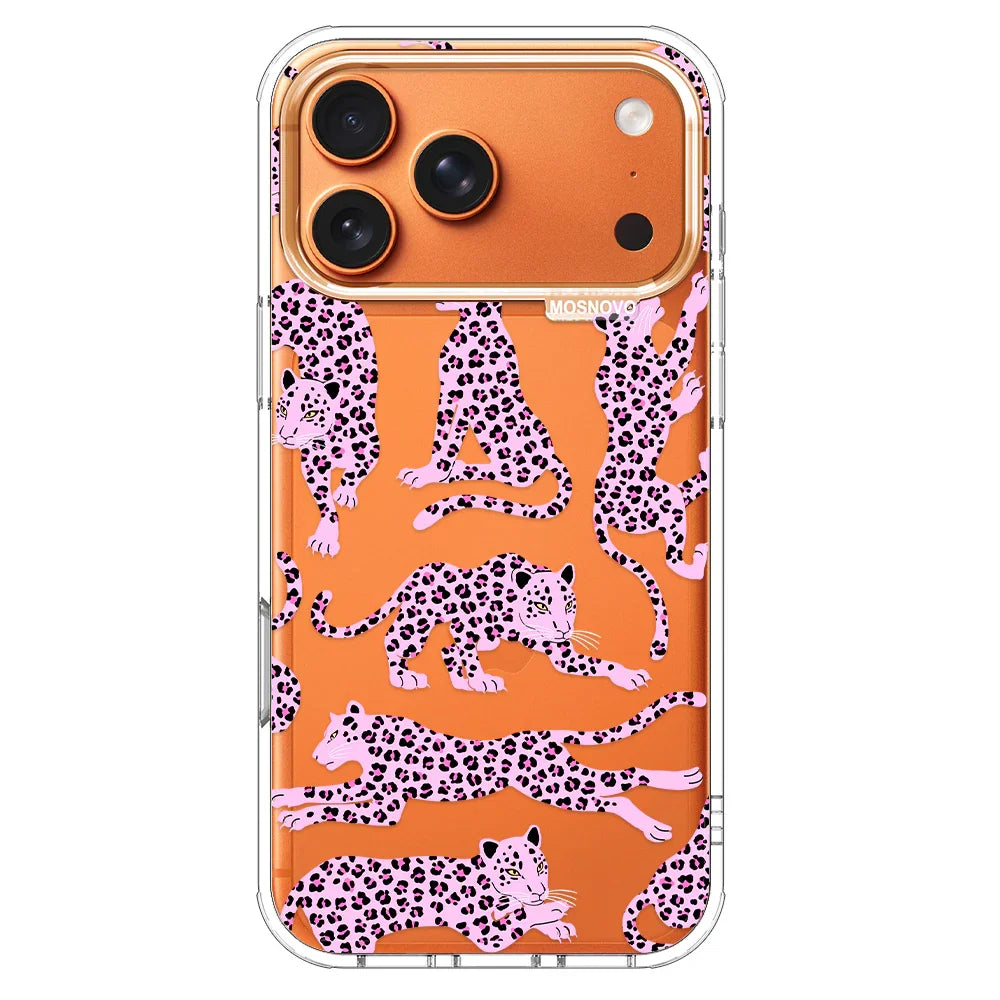 Pink Leopard Phone Case - iPhone 17 Pro Max Case – MOSNOVO