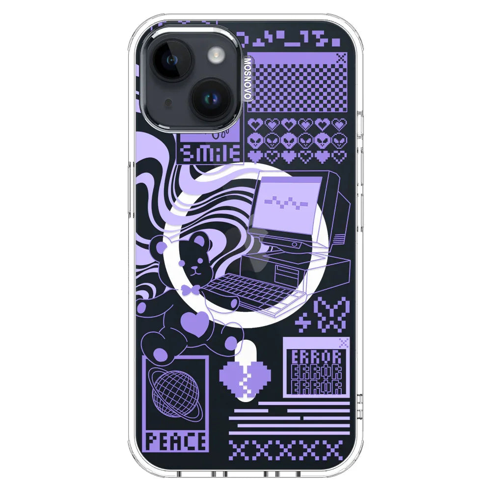 Y2K Aesthetic Phone Case - iPhone 14 Case Clear With MagSafe