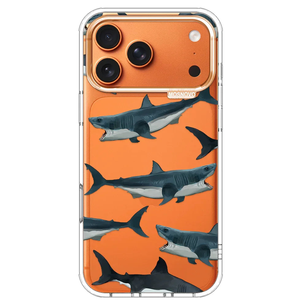 Great White Shark Phone Case - iPhone 17 Pro Max Case – MOSNOVO