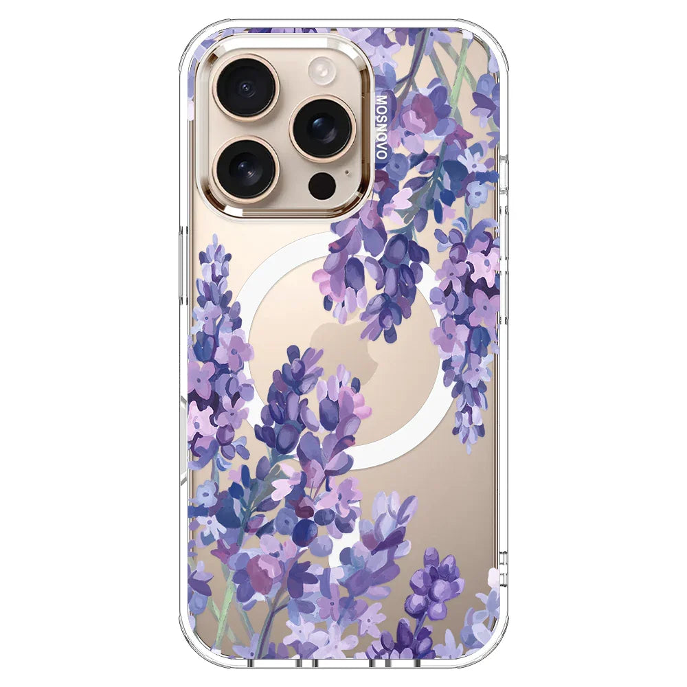 Lavender Phone Case - iPhone 16 Pro Case Clear With MagSafe