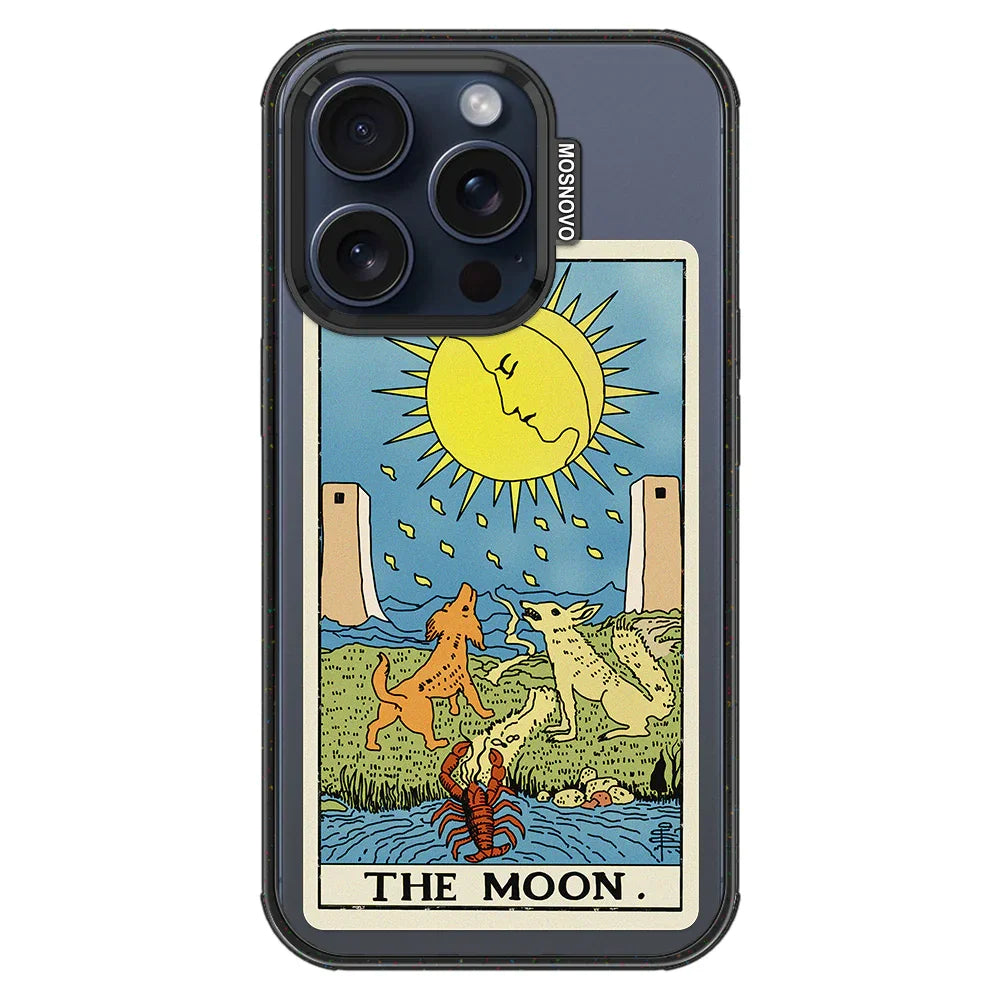 The Moon Phone Case - iPhone 15 Pro Case Clear Black ShockStone With MagSafe