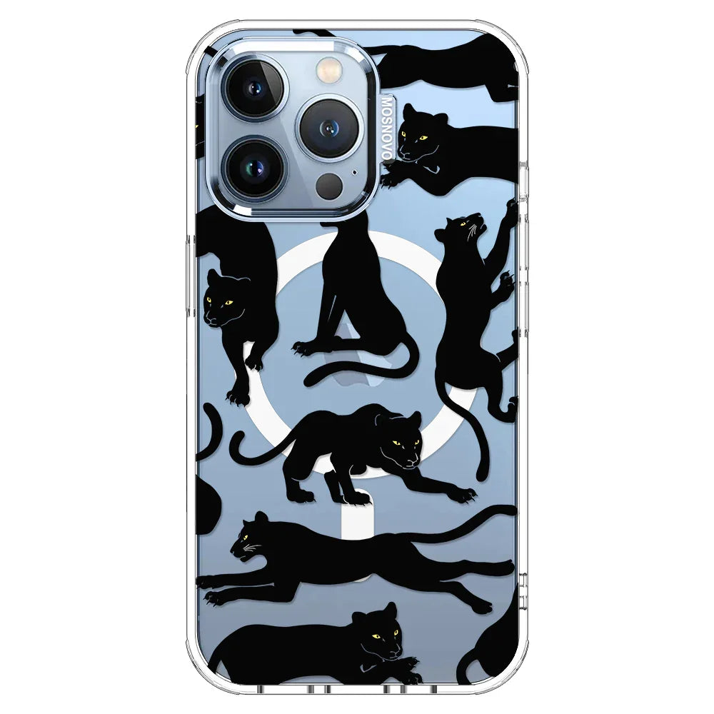 Black Panther Phone Case - iPhone 13 Pro Case Clear With MagSafe