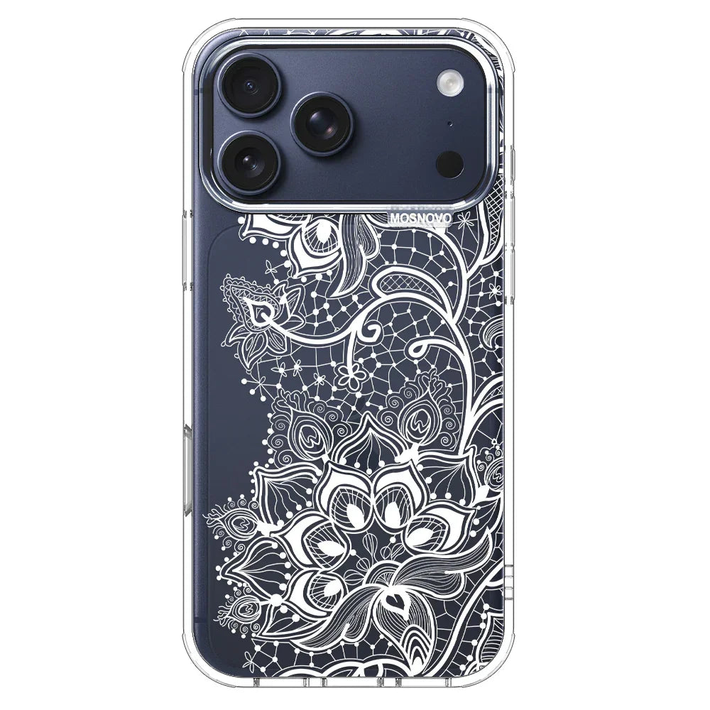 White Lotus Henna Phone Case - iPhone 17 Pro Max Case White Lotus Henna Phone Case - iPhone 17 Pro Max Case