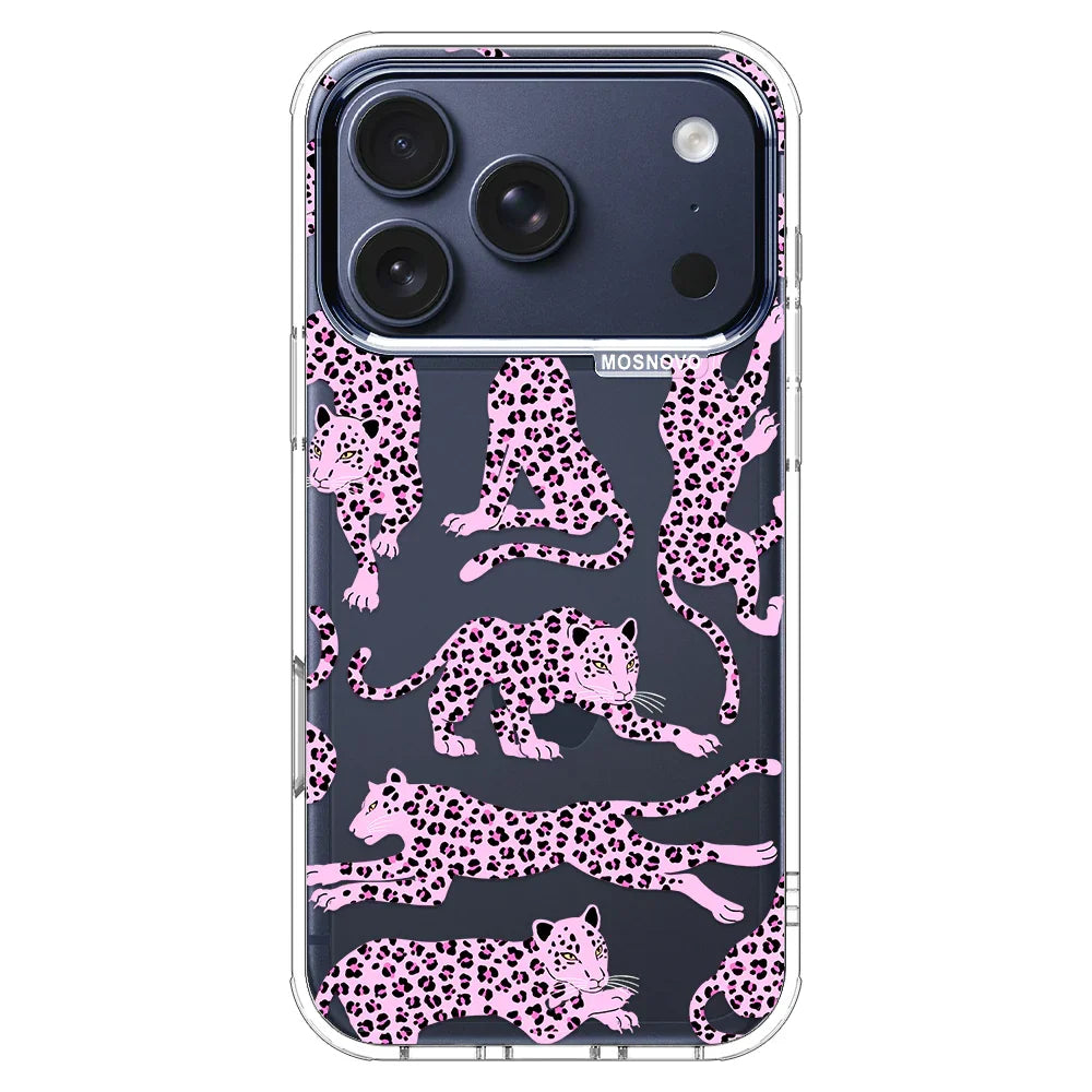 Pink Leopard Phone Case - iPhone 17 Pro Case – MOSNOVO