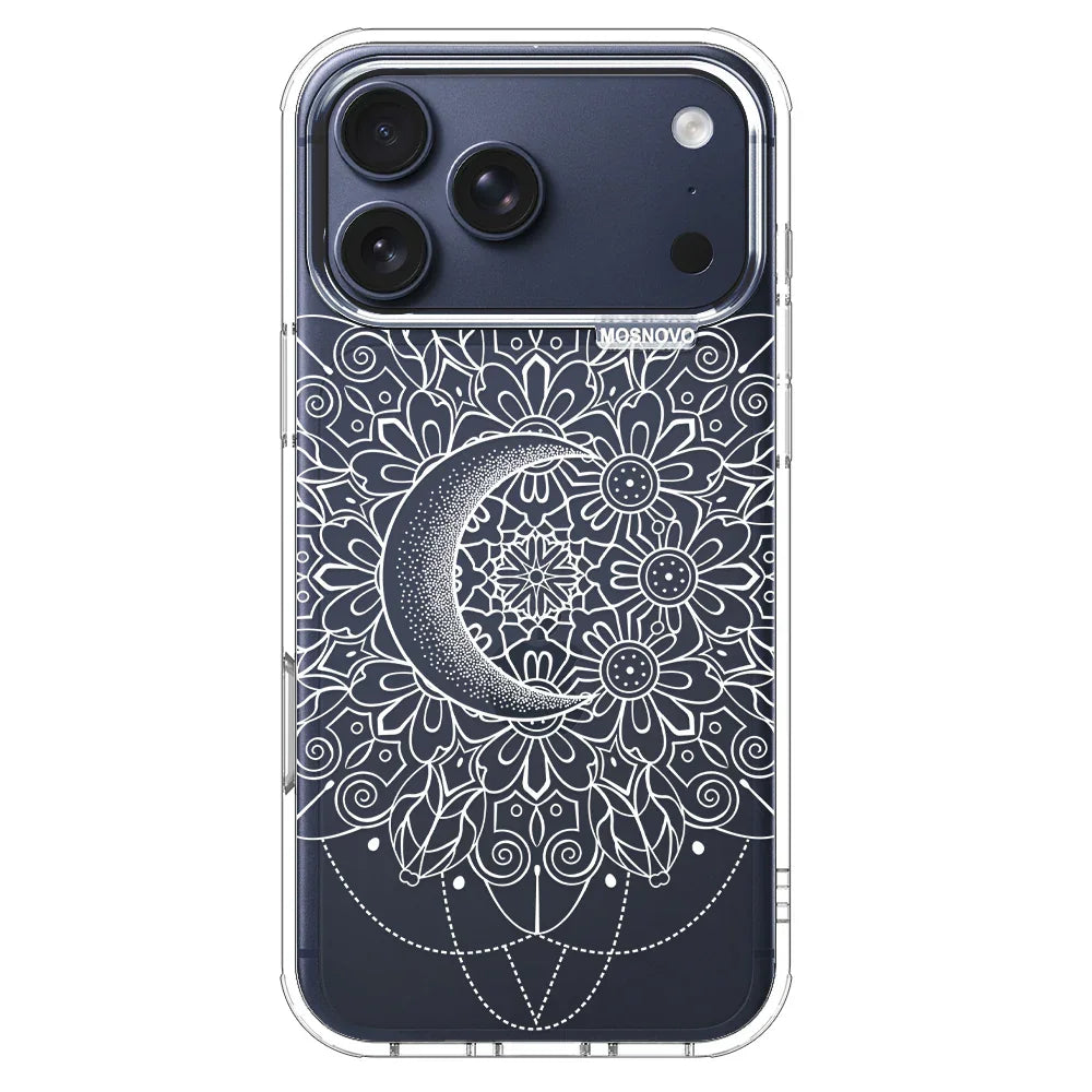 Celestial Moon Mandala Phone Case - iPhone 17 Pro Max Case MOSNOVO Celestial Moon Mandala Phone Case - iPhone 17 Pro Max Case MOSNOVO