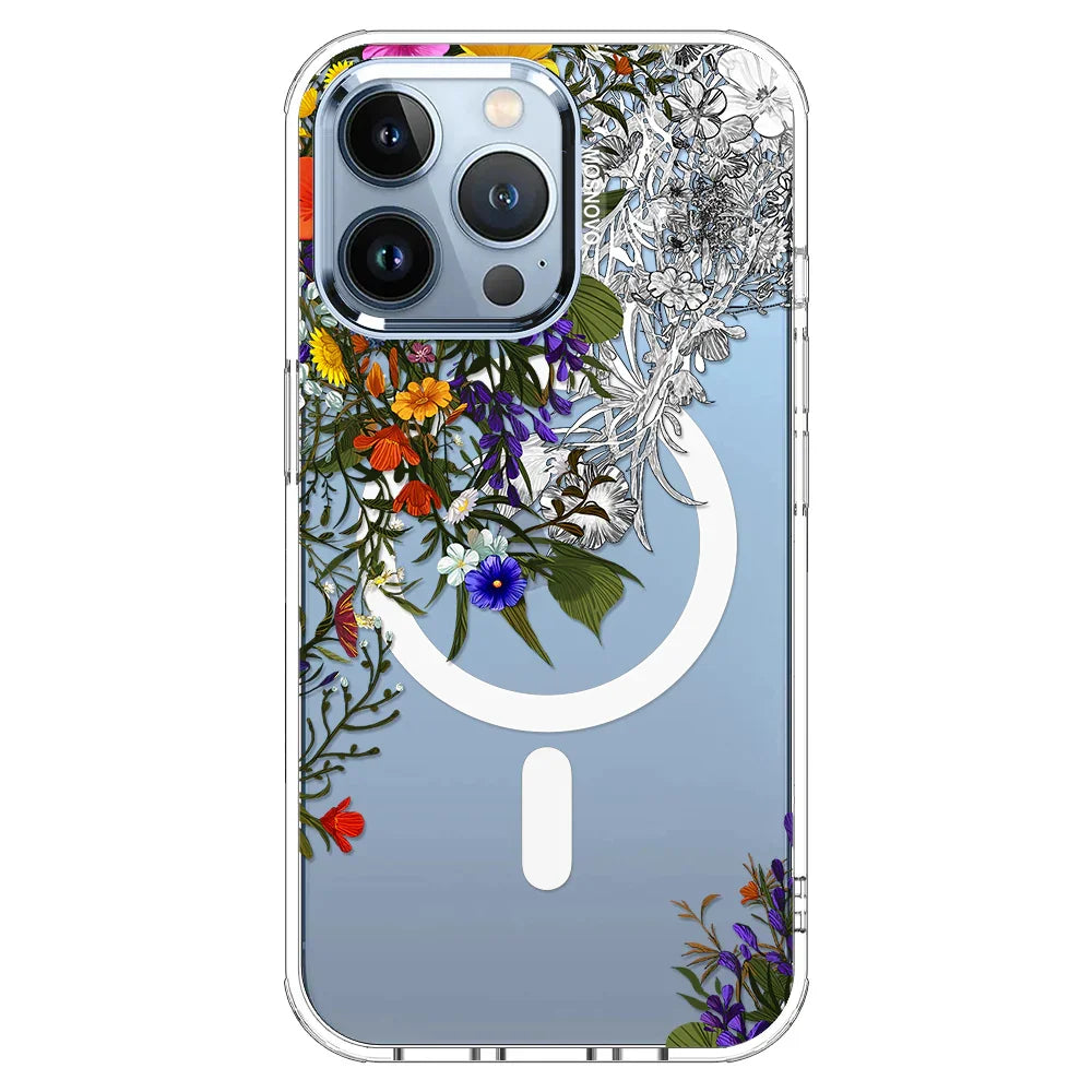 Spring Meadow Phone Case - iPhone 13 Pro Case Clear With MagSafe