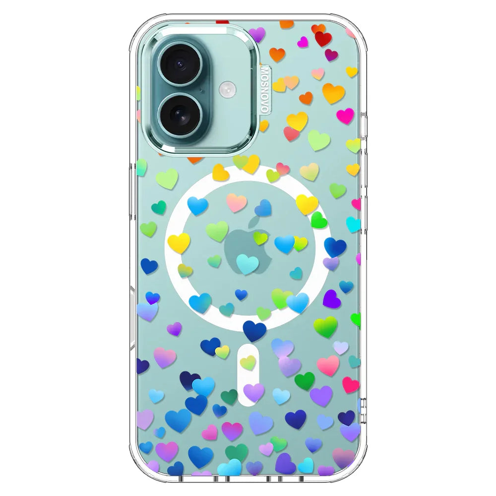 Love is Love Phone Case - iPhone 16 Plus Case Clear With MagSafe