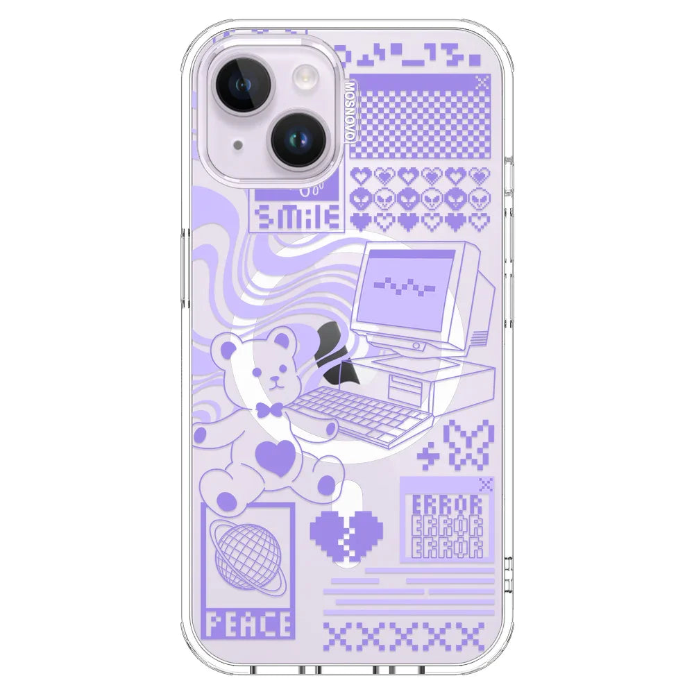 Y2K Aesthetic Phone Case - iPhone 14 Case Clear With MagSafe