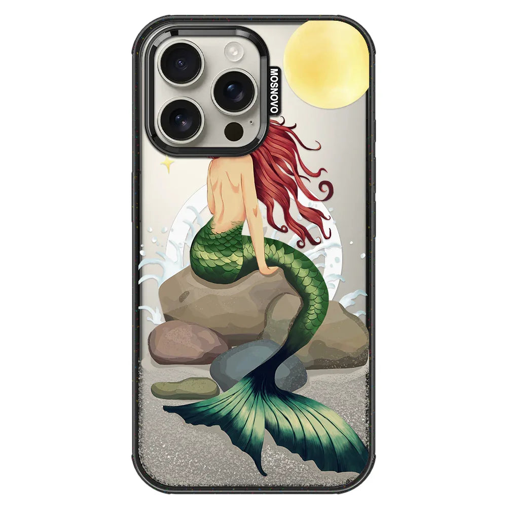 Fairy Mermaid Phone Case - iPhone 16 Pro Max Case Clear Black ShockStone With MagSafe