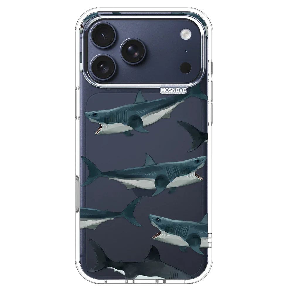 Great White Shark Phone Case - iPhone 17 Pro Max Case – MOSNOVO