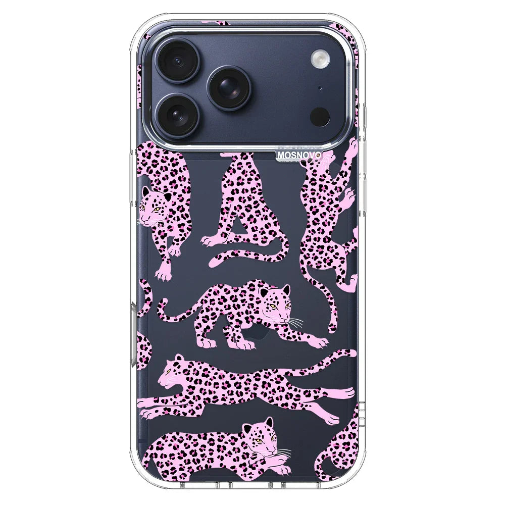 Pink Leopard Phone Case - iPhone 17 Pro Max Case – MOSNOVO