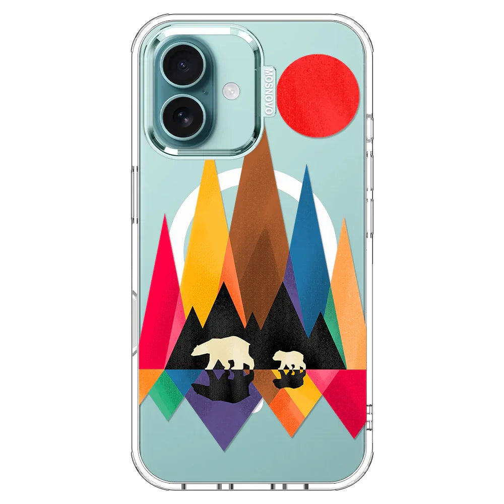 Mama Bear Phone Case - iPhone 16 Plus Case Clear With MagSafe