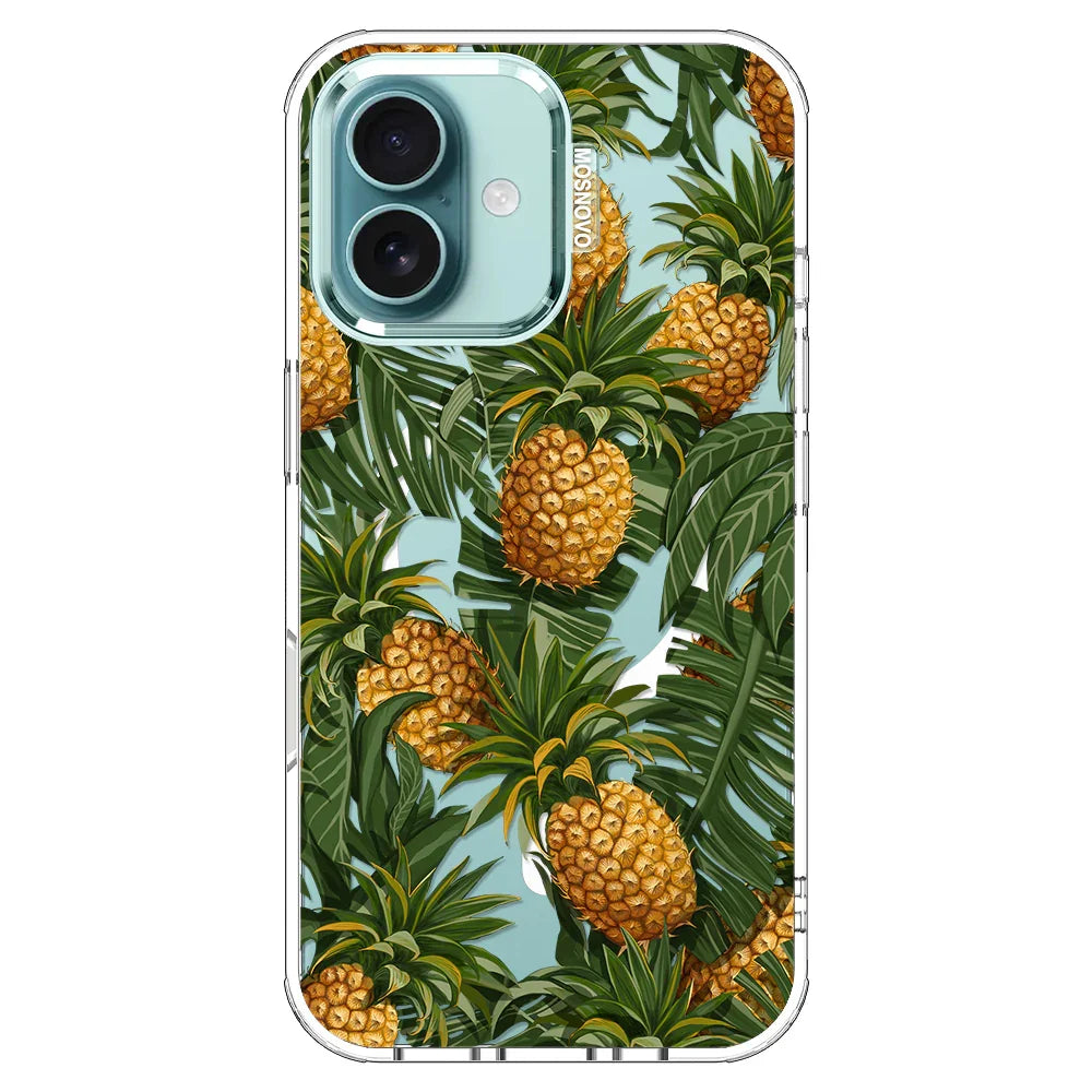 Pineapples Phone Case - iPhone 16 Case Clear With MagSafe