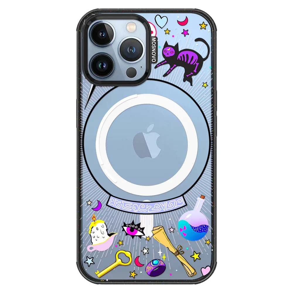 Wizardry Phone Case - iPhone 13 Pro Max Case Clear Black ShockStone With MagSafe